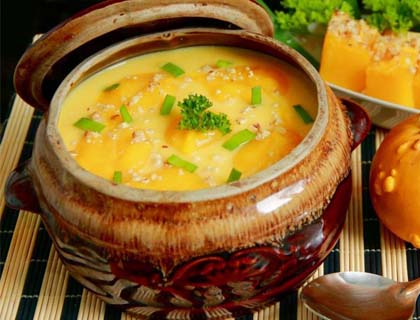 Овощной суп из тыквы